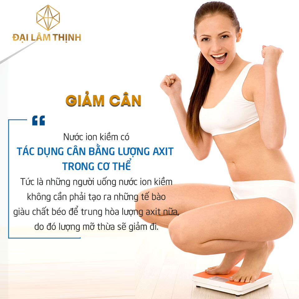nước kangen có tác dụng giảm cân tốt