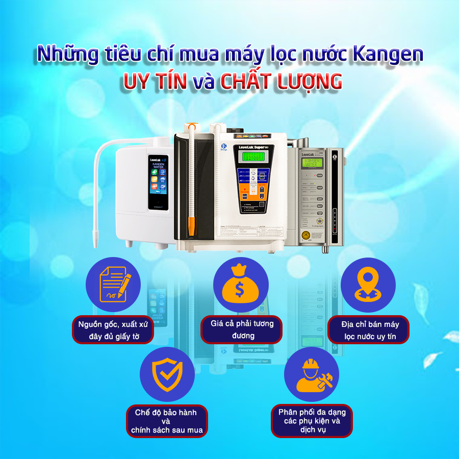 những lỗi thường hay gặp ở máy lọc nước Kangen Leveluk K8