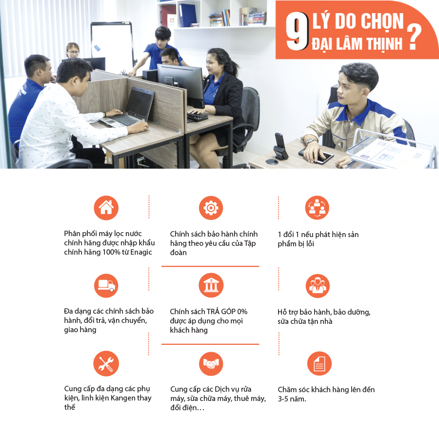 Lý do nên chọn Đại Lâm Thịnh khi mua máy điện giải Kangen